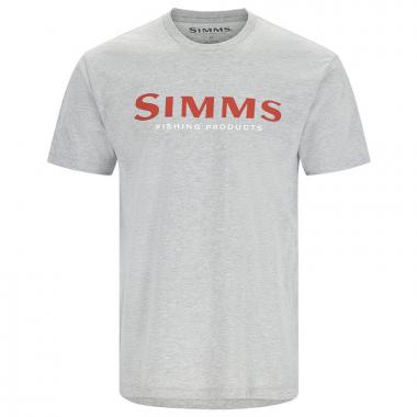 SIMMS Футболка  Logo T-Shirt 23 #Grey Heather - Crimson