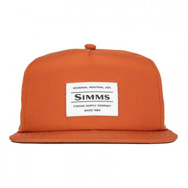 SIMMS Кепка Unstructured Flat Brim Cap #Simms Orange